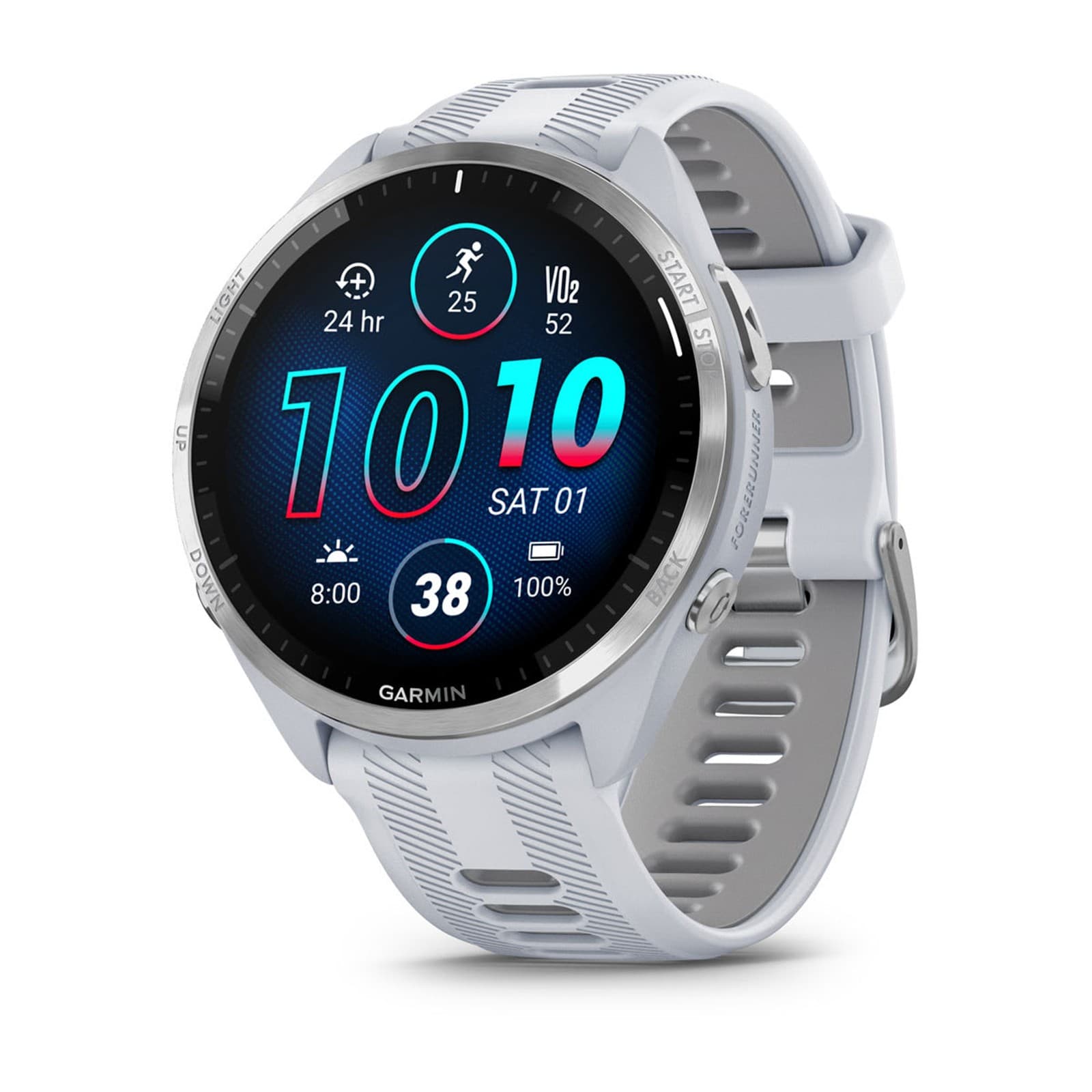 Garmin Forerunner 965 in Whitestone / Powder Gray