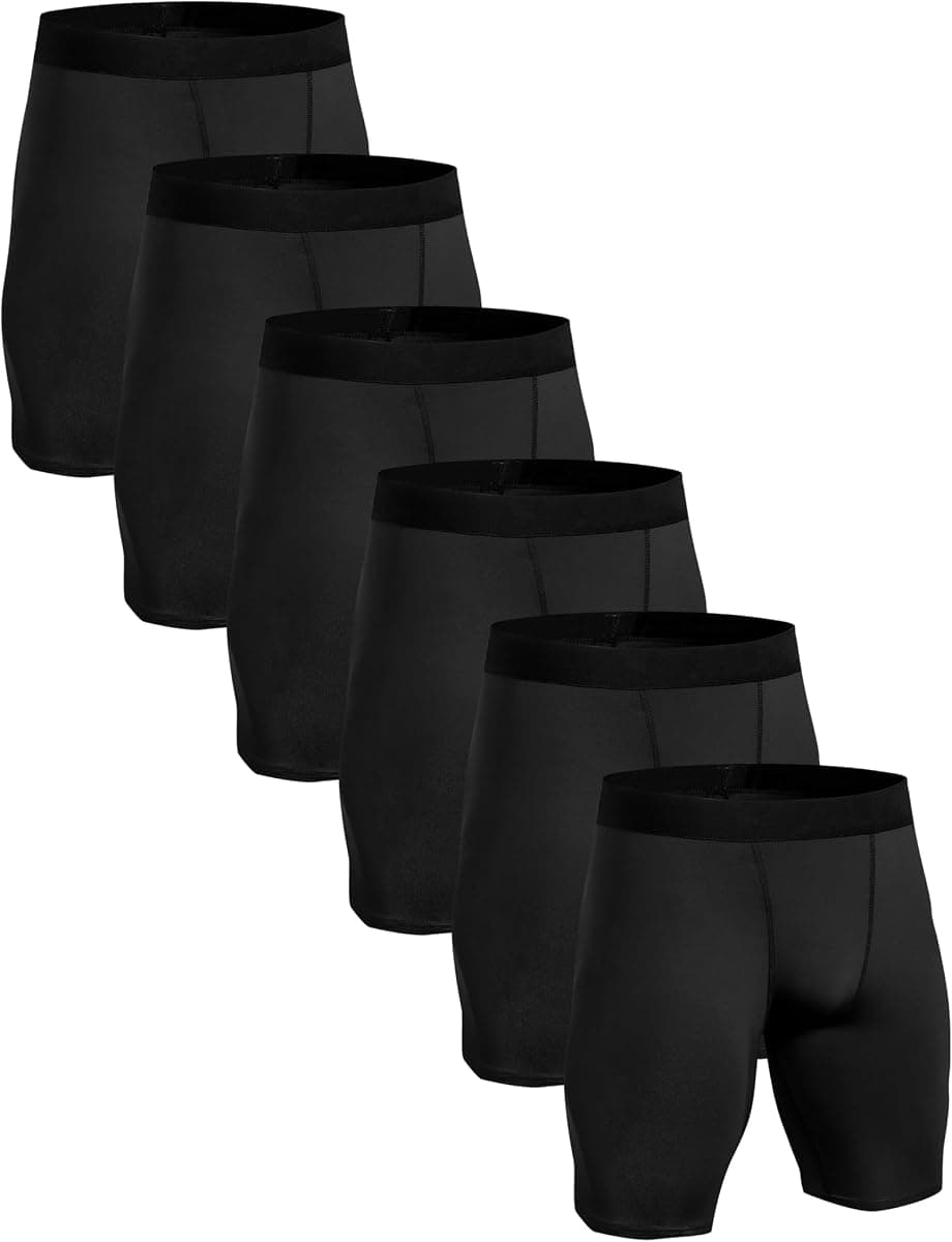 First Stride Compression Shorts in Jet Black