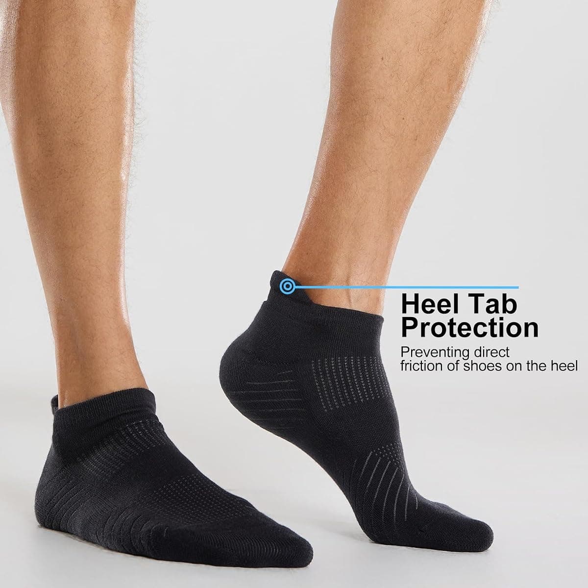 First Stride Running Socks in Jet Black